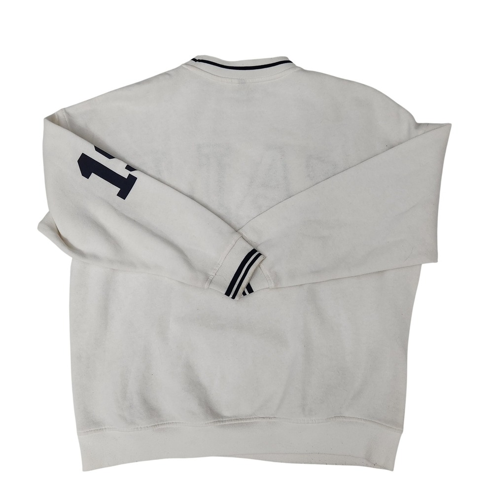 H&M Divided Yale University Embroidered Crewneck Sweatshirt White Blue Small - Picture 5 of 5
